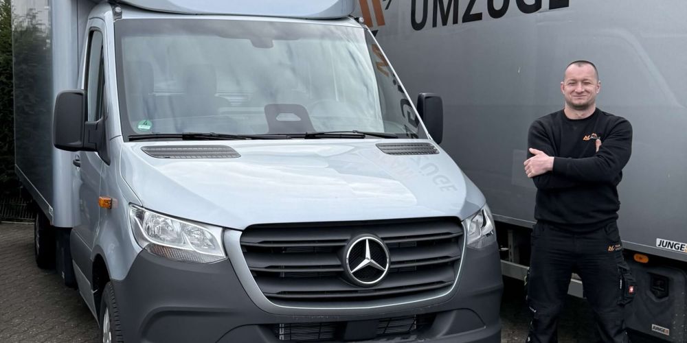Umzug Team Mitarbeiter Laster