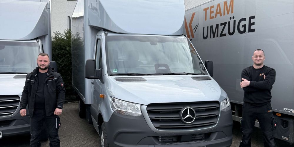Umzug Team Mitarbeiter Laster